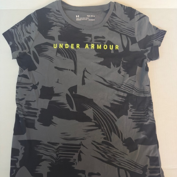 Gray Youth T-Shirt by UNDER ARMOUR - Graphic Design - Picture 2 of 8